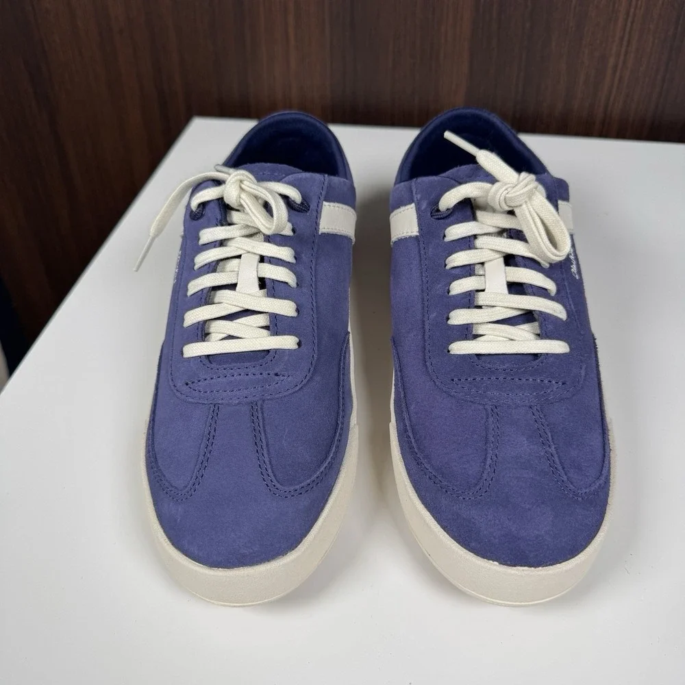 OluKai Ha'upu Women's Shoes 9 Blue / Off White Suede 20493-5418 TRIED ON w/ Box